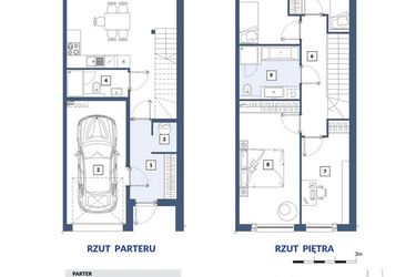 Rzut - Dom na sprzedaż 5 pokoi o powierzchni 129 m² - numer Z11 w Nowe Karwiany etap XIII