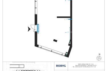 Rzut - Lokal użytkowy na sprzedaż 1 pokój o powierzchni 90,81 m² - numer J.0U04 w Nadmotławie Apartments