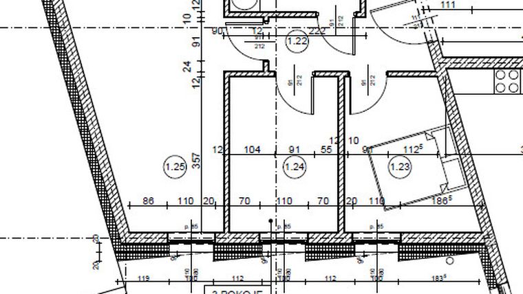 Rzut - Mieszkanie na sprzedaż 3 pokoje o powierzchni 50,37 m² - numer 20.5 w Osiedle Wyszyńskiego