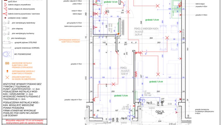 Rzut - Mieszkanie na sprzedaż 2 pokoje o powierzchni 44,11 m² - numer A.4.6 w Piekary 18