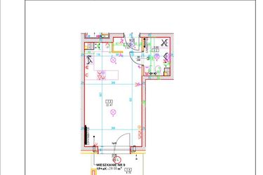 Rzut - Mieszkanie na sprzedaż 1 pokój o powierzchni 28 m² - numer D9 w Osiedle Zuchów