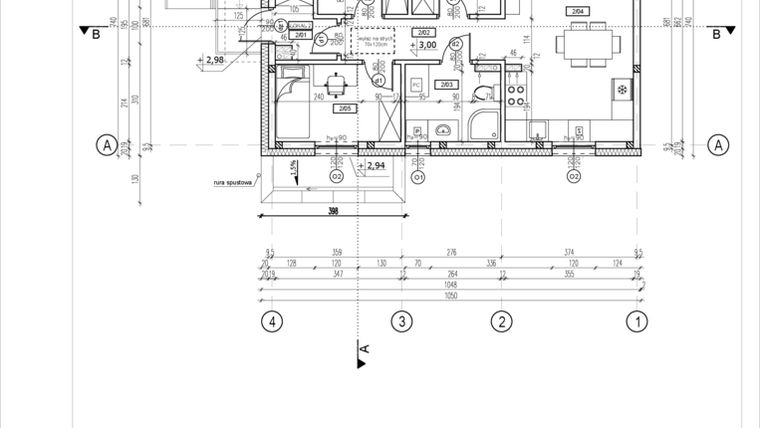 Rzut - Mieszkanie na sprzedaż 4 pokoje o powierzchni 60,85 m² - numer Wesoła 33 w Słoneczny Nowy Otok - Wesoła