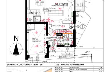 Rzut - Dom na sprzedaż 6 pokoi o powierzchni 156,09 m² - numer G w Domy Klimatyczna