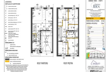 Rzut - Dom na sprzedaż 5 pokoi o powierzchni 116,79 m² - numer 61-L1 w Osiedle Idea etap I