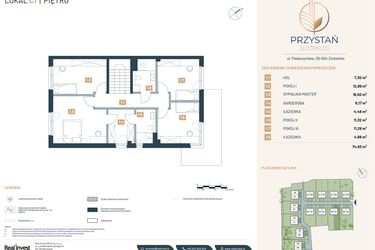 Rzut - Dom na sprzedaż 5 pokoi o powierzchni 157,29 m² - numer C1 w Przystań Złotokłos
