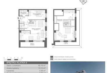 Rzut - Mieszkanie na sprzedaż 4 pokoje o powierzchni 97,21 m² - numer M-105 w Ultra Marina etap I