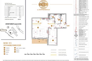 Rzut - Mieszkanie na sprzedaż 2 pokoje o powierzchni 69,36 m² - numer B1.B2.P0.M4 w Faktoria Młyn