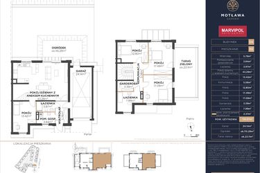 Rzut - Dom na sprzedaż 5 pokoi o powierzchni 138,18 m² - numer D4.M2 w Motława Garden