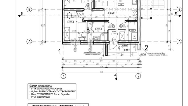 Rzut - Mieszkanie na sprzedaż 3 pokoje o powierzchni 50,46 m² - numer 15B w Słoneczny Nowy Otok - Malownicza VI