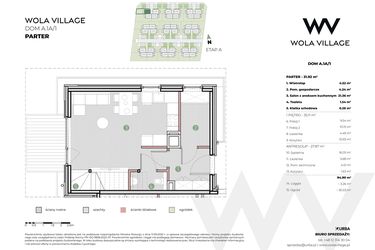 Rzut - Dom na sprzedaż 4 pokoje o powierzchni 94,9 m² - numer A.1A/1 w Wola Village