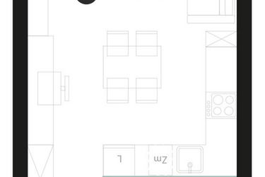 Rzut - Mieszkanie na sprzedaż 1 pokój o powierzchni 32,29 m² - numer M34 w Atrium House