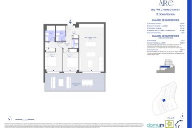Rzut - Mieszkanie na sprzedaż 2 pokoje o powierzchni 102 m² - numer 122A w Aire