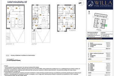 Rzut - Dom na sprzedaż 4 pokoje o powierzchni 151 m² - numer A2 w Osiedle Willa Park Cietrzewia