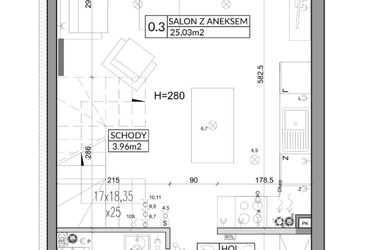 Rzut - Dom na sprzedaż 3 pokoje o powierzchni 72,9 m² - numer 4B w Nova Magdalenka 6