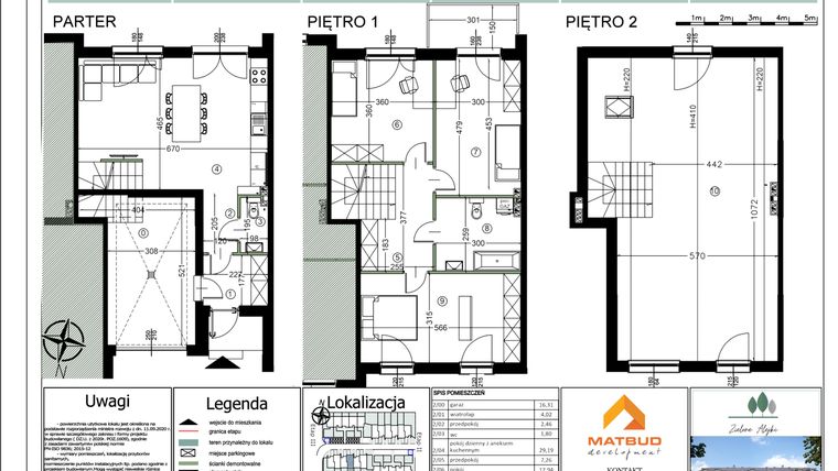 Rzut - Dom na sprzedaż 4 pokoje o powierzchni 177,33 m² - numer 29E/2 w Zielone Alejki etap II