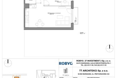 Rzut - Mieszkanie na sprzedaż 3 pokoje o powierzchni 61,24 m² - numer SU3/A/0/4 w Sady Ursynów III