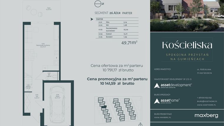 Rzut - Dom na sprzedaż 4 pokoje o powierzchni 135,15 m² - numer 26.A w Kościeliska