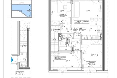 Rzut - Mieszkanie na sprzedaż 4 pokoje o powierzchni 67,46 m² - numer 37B w Domy na Witosa etap 1B