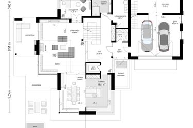 Rzut - Lokal użytkowy na sprzedaż 1 pokój o powierzchni 28,58 m² - numer 1 w Inwestycja Hrubieszów Lokale Użytkowe