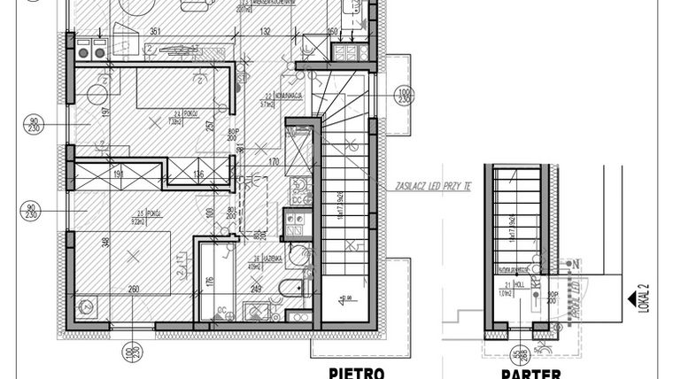 Rzut - Mieszkanie na sprzedaż 4 pokoje o powierzchni 47,42 m² - numer E6-2 w HEJ! Baniocha E
