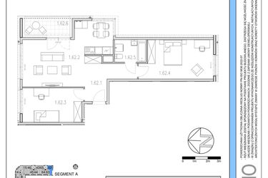 Rzut - Mieszkanie na sprzedaż 3 pokoje o powierzchni 67,58 m² - numer 62 w Osiedle Solne etap II