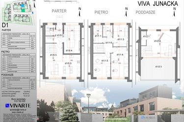 Rzut - Dom na sprzedaż 5 pokoi o powierzchni 128,99 m² - numer D1 w Viva Junacka