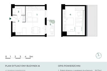Rzut - Mieszkanie na sprzedaż 2 pokoje o powierzchni 33,52 m² - numer M28 w Park-Wojszyce
