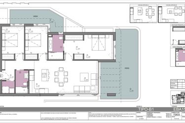 Rzut - Mieszkanie na sprzedaż 3 pokoje o powierzchni 348 m² - numer 7-A w Apartamenty w Calpe - 85885624