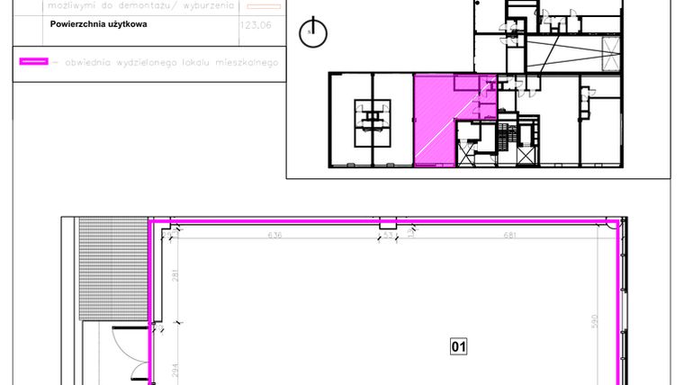 Rzut - Lokal użytkowy na sprzedaż 1 pokój o powierzchni 123,06 m² - numer 1.C.12 w Nowe Miasto Polesie etap IIIa