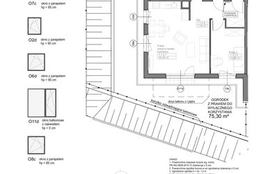 Rzut - Mieszkanie na sprzedaż 3 pokoje o powierzchni 61,16 m² - numer E.1.1.2 w Optima VII