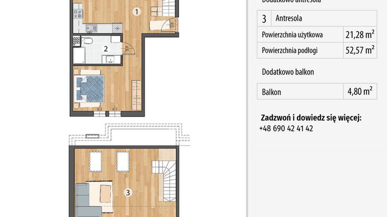 Rzut - Mieszkanie na sprzedaż 3 pokoje o powierzchni 79,34 m² - numer G3-12 w Smolec pod Wrocławem Dobry Deweloper Milo
