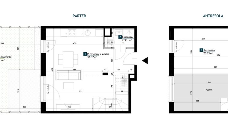 Rzut - Mieszkanie na sprzedaż 1 pokój o powierzchni 60,55 m² - numer BH0005 w Viva Cité