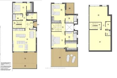 Rzut - Dom na sprzedaż 4 pokoje o powierzchni 263 m² - numer 6 w Mallorca Villas