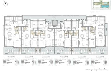 Rzut - Mieszkanie na sprzedaż 3 pokoje o powierzchni 157,27 m² - numer Ático-18 w Apartamenty w Pilar de la Horadada - 35274430