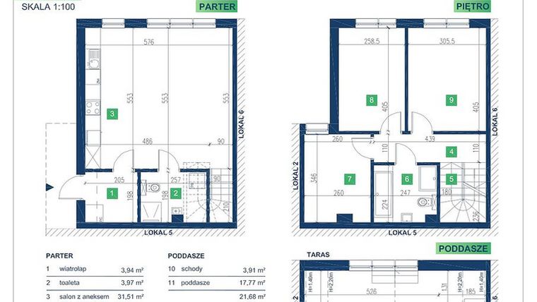 Rzut - Dom na sprzedaż 5 pokoi o powierzchni 105,95 m² - numer 4 w Vista Forest Stabłowice