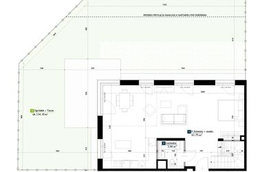 Rzut - Mieszkanie na sprzedaż 1 pokój o powierzchni 110,96 m² - numer AA0006 w Viva Cité 2