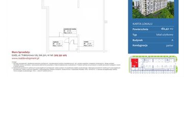 Rzut - Lokal użytkowy na sprzedaż 1 pokój o powierzchni 182,42 m² - numer A.L1 w Neopolis 2