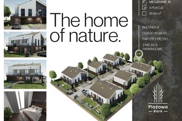 Rzut - Dom na sprzedaż 4 pokoje o powierzchni 85,94 m² - numer 6.1B w Plażowa Park Głowno