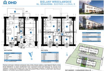 Rzut - Dom na sprzedaż 5 pokoi o powierzchni 101,82 m² - numer 4B w Domy w Bielanach Wrocławskich