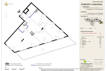 Rzut - Mieszkanie na sprzedaż 4 pokoje o powierzchni 98,05 m² - numer 13 w Markowy Targówek