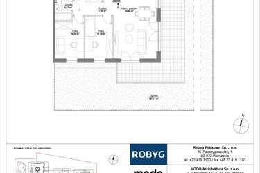 Rzut - Mieszkanie na sprzedaż 4 pokoje o powierzchni 82,83 m² - numer H1_0M05 w Piątkowo Residence etap II