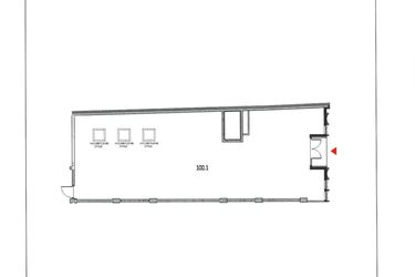 Rzut - Lokal użytkowy na sprzedaż 1 pokój o powierzchni 206,22 m² - numer U5 w Garbary 68
