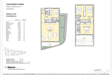 Rzut - Mieszkanie na sprzedaż 4 pokoje o powierzchni 140 m² - numer 9.50 w Evergreen Homes - Mijas