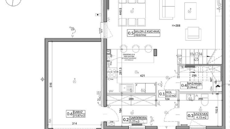 Rzut - Dom na sprzedaż 4 pokoje o powierzchni 134,76 m² - numer 5A w Miasto Ogród 5