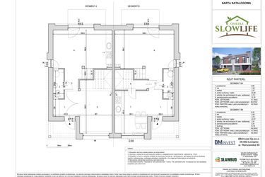 Rzut - Dom na sprzedaż 4 pokoje o powierzchni 95,84 m² - numer 8A w Osiedle Slow Life