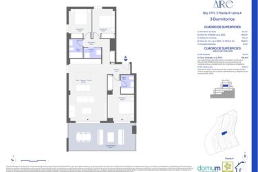 Rzut - Mieszkanie na sprzedaż 3 pokoje o powierzchni 126 m² - numer 134A w Aire
