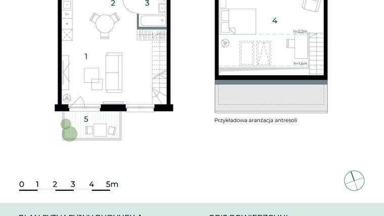 Rzut - Mieszkanie na sprzedaż 2 pokoje o powierzchni 56,11 m² - numer M34 w Park-Wojszyce