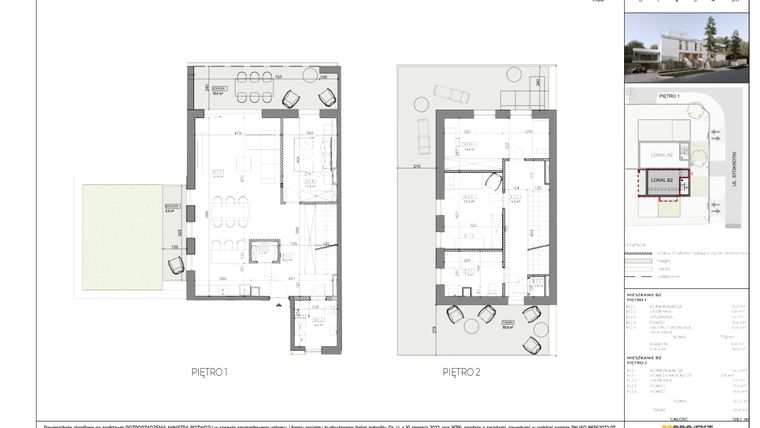 Rzut - Mieszkanie na sprzedaż 4 pokoje o powierzchni 128,1 m² - numer B2 w Stokrotki Koncept