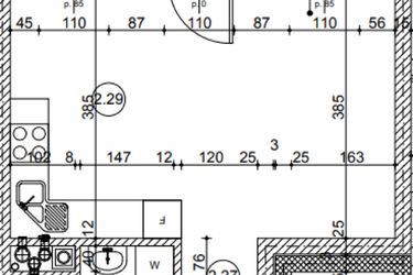 Rzut - Mieszkanie na sprzedaż 3 pokoje o powierzchni 48,66 m² - numer 22.14 w Osiedle Wyszyńskiego