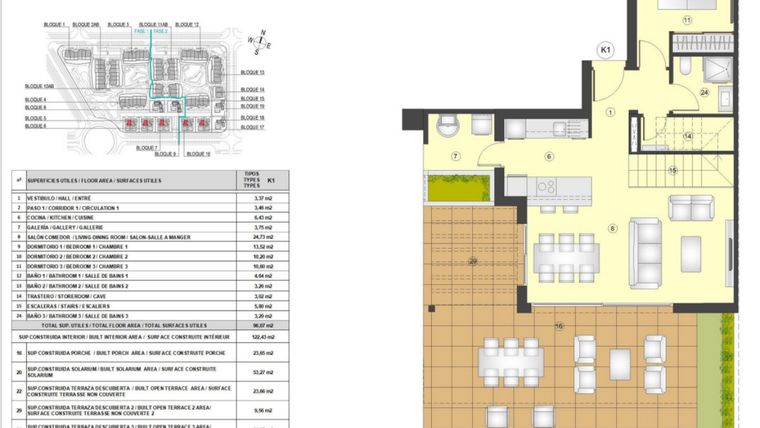 Rzut - Dom na sprzedaż 4 pokoje o powierzchni 122 m² - numer 2 w Lagoon Villas
